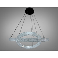 Підвісна люстра LED три кільця золото 125 Вт Diasha 1712/600+400ABK