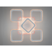 Стельова LED люстра біла 70W пульт димер 5 модулів Diasha AS8170/4+1WHLED3colordimmer