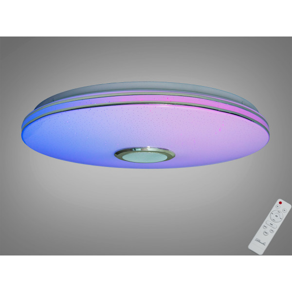 Смарт LED люстра біла 80 Вт RGB з Bluetooth Diasha DB-8310/500RGB+MP3
