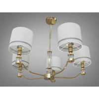 Люстра в зал на 5 абажуров Diasha N1011/5G