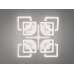 LED люстра з пультом 130W, біла Diasha HS8060/4+4WHLED3colordimmer