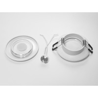 Мінімалістичний, захоплюючий точковий світильник для натяжного потолка серія "Аluminium", білого кольору Diasha QXL-1768-R-WH-3