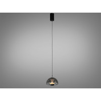 LED підвіс Diasha чорний хром димчасте скло 7 Вт Diasha QY-H1205CH+GY