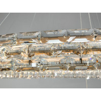 Кришталева світлодіодна люстра-підвіс, 70W Diasha 7896/800+600+400S-Gold