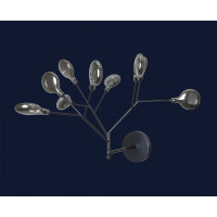 Бра светодиодное в современном стиле Levistella 756LPR0031-9 BK+BK