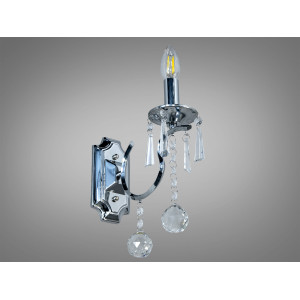 Стильне, строге, якісне однорожкове бра в класичному стилі, колір-хром Diasha 4319/1HRW-N