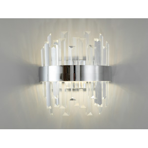 Стильний LED настінний світильник нічник, 18 Вт, хром Diasha 836/2CH