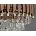 Люстра кришталева коричневий золото 7xE14 Diasha N9001-550CF+SGD