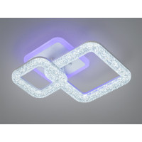 Люстра стельова Diasha серія Квадрати біла з пультом 40W Diasha 2205/2WHLED3colordimmer