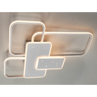 Стельова світлодіодна люстра з пультом, 105Вт, біла Diasha 2449WHdimmer