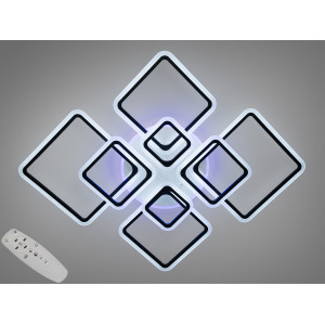 Стельова світлодіодна люстра з димером та LED підсвічуванням, 180 Вт Diasha A8160/8BKLED3colordimmer