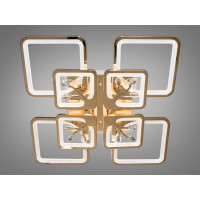 Люстры потолочные светодиодные с пультом управления Diasha 8157/4+4G LED 3color dimmer