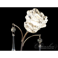 Шикарне світлодіодне бра "Квіткові мотиви", 2 Вт, хром Diasha 88126/2HR