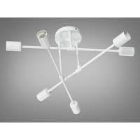 Стильна люстра у стилі Loft на 6 ламп, біла Diasha XL2039-6WH