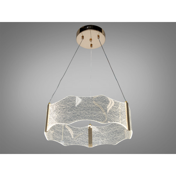 Світлодіодна підвісна люстра золото 25 Вт до 5 м² Diasha WG5184-B