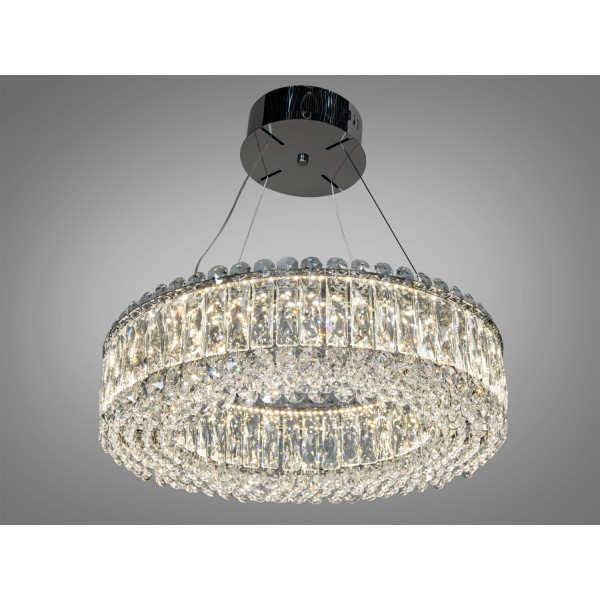 Фантастична кришталева led люстра підвіс на кухню, 110 Вт, хром Diasha 8693-500CH Фантастична кришталева led люстра підвіс на кухню, 110 Вт, хром Diasha 8693-500CH
