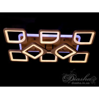 Люстра потолочная светодиодная с пультом Diasha S8060/6+2CF LED 3color dimmer 