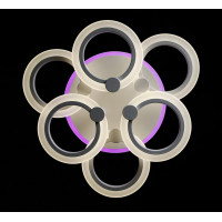 Люстра в зал или спальню светодиодная современная Splendid-Ray 2850170/3+3+A LED (WHITE) 