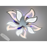 Люстра стельова Diasha хром LED 130W пульт димер CCT Diasha 9033/5HRLED3colordimmer