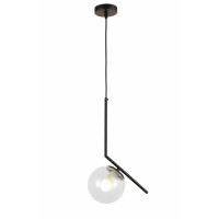 Светильник люстра подвесная в стиле лофт шар Levistella 9163814-1 BK+CL Светильник люстра подвесная в стиле лофт шар Levistella 9163814-1 BK+CL