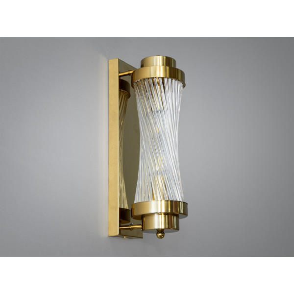 Сучасний настінний світильник на 2 лампи, чорного кольору Diasha F3818GD Сучасний настінний світильник на 2 лампи, чорного кольору Diasha F3818GD