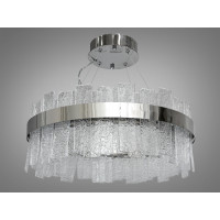 Представницька кришталева лед люстра на тросах, 110 Вт, хром Diasha 817/500CH