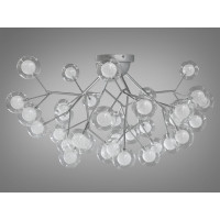 Люстра декоративная  на 36 лампочки, хром сатин Diasha X887-36BSL