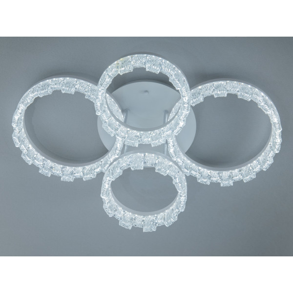 Стельова світлодіодна люстра біла 105W Diasha MX78204/2+2WH