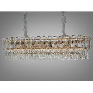 Люстра в гостинную 8 ламп, золото Diasha D898-900x300G