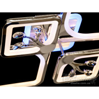 Люстры потолочные светодиодные с пультом Diasha 8157/2+2 HR LED 3color dimmer 