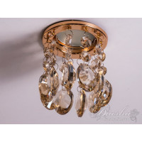 Светильник с подвесками цвета "шампань" Diasha 6042E GD-SP