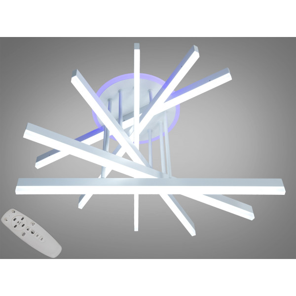 Стельова світлодіодна люстра з димером 140W Diasha 7010WHLED3colordimmer