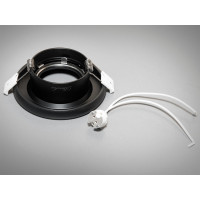 Сучасний точковий світильник з серії "Aluminium, чорний світильник Diasha PR-10-BK