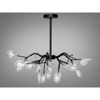 Декоративная люстра в зал 30 лампочки Diasha 886-30CBK