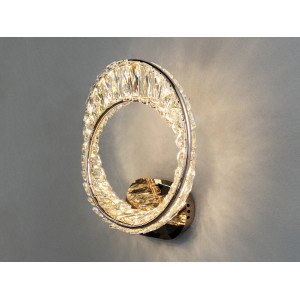 Настінний кришталевий LED бра 42 Вт золото Diasha 548/1G