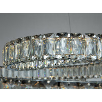 Світлодіодна люстра три кільця хром 93 Вт з пультом Diasha D8816/800CH