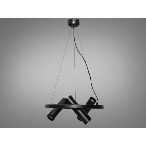 Дизайнерська, красива підвісна люстра Loft на 6 ламп, чорна люстра Diasha D1332/D450BK