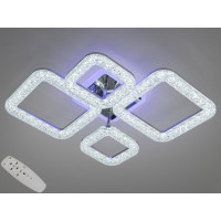 Стельова світлодіодна люстра з пультом, підсвіткою, 70W, хром Diasha 2205/2+2HRLED3colordimmer