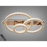 LED люстра стельова Diasha золото 200W 3 кільця з пультом Diasha 663/800+600+400GD LED люстра стельова Diasha золото 200W 3 кільця з пультом Diasha 663/800+600+400GD