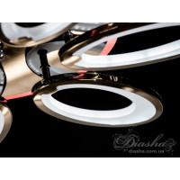 Cветодиодная люстра в спальню с пультом Diasha 1673/6BHR LED 3color dimmer 