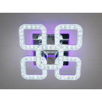 Світлодіодна люстра Diasha Серія Квадрати Хром 60W з пультом Diasha S2205/4+1HRLED3colordimmer