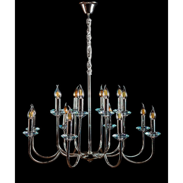 Люстра свеча L9048/10+10 (SILVER) Splendid-Ray
405936
