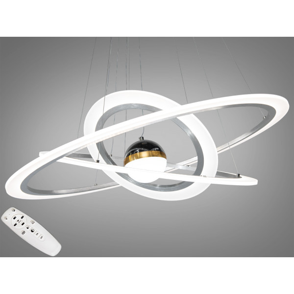 Світлодіодна люстра на підвісах з додатковим підсвічуванням, 140 Вт Diasha 2328-800+600+400NEWHR