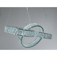 Люстра підвісна LED Diasha хром 3 кільця 140 Вт Diasha 523/400x3CH