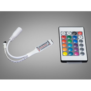 Контролер з ДУ для RGB стрічки Diasha PC-K7-mini-RGB-24KEY-IR