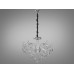 Шикарна кришталева люстра на 5 ламп, срібного кольору Diasha 9237/5HR