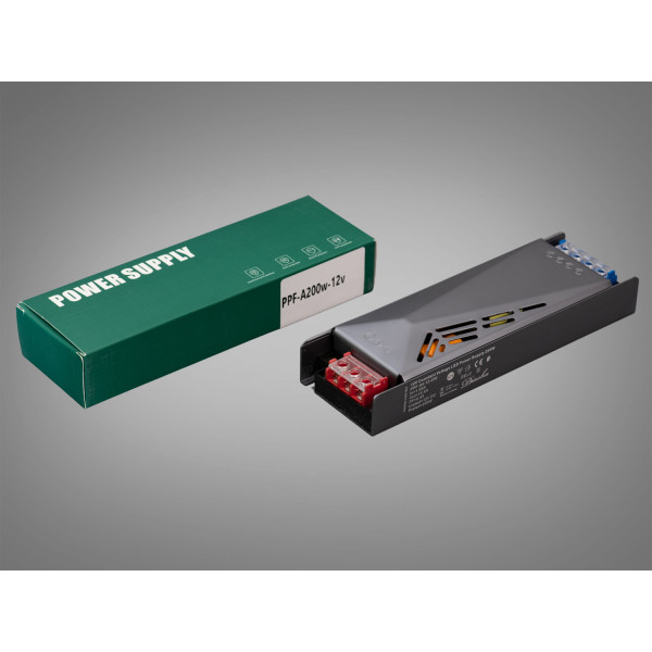 Блок живлення для LED стрічки, 12v, 200Вт, 16,66А Diasha PPF-A200w-12v