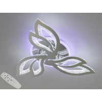 Стельова світлодіодна люстра з пультом, підсвічуванням, 55W, хром Diasha 2455/3HRLED3colordimmer