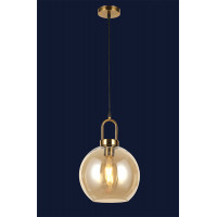 Светильник люстра подвесная в стиле лофт шар Levistella 7529775-1 BRZ+BR