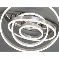 Стельова світлодіодна люстра в кабінет, 100W, хром Diasha 7005/4NEWHR